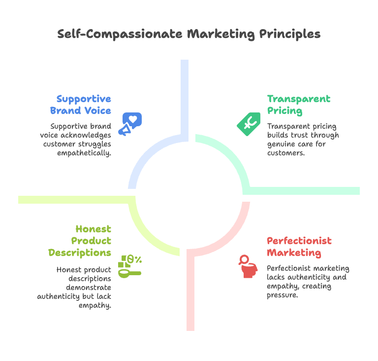 Principles of Self-Compassionate Marketing for Self-Care Products - visual selection